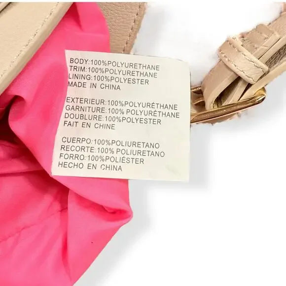 Betsey Johnson Festival RARE Gold Vegan Leather Butterfly Boho Y2K Crossbody Bag - Picture 4 of 14